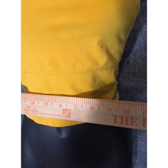 Better Bodies Astoria Seamless Bra Yellow Multi-Strap Sports Bra Medium Workout - Picture 7 of 10